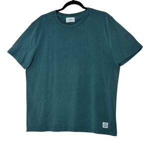 Amendi T-shirt Men's‎ Large Blue Organic Cotton Short Sleeve Classic